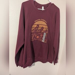 Bella Canvas,Maroon Alameda California Sweatshirt,Xl